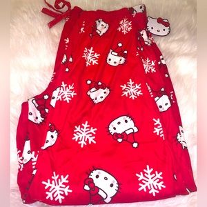 New (HTF)Hello Kitty Christmas Pajama pants Size Large